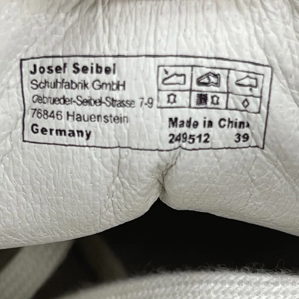 Josef Seibel Caren 06 Shoes Womens Size 8 / 39 White Leather Casual Comfort